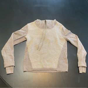 Athleta Noe Merino Wool Stripes Hooded Sweater. Size M